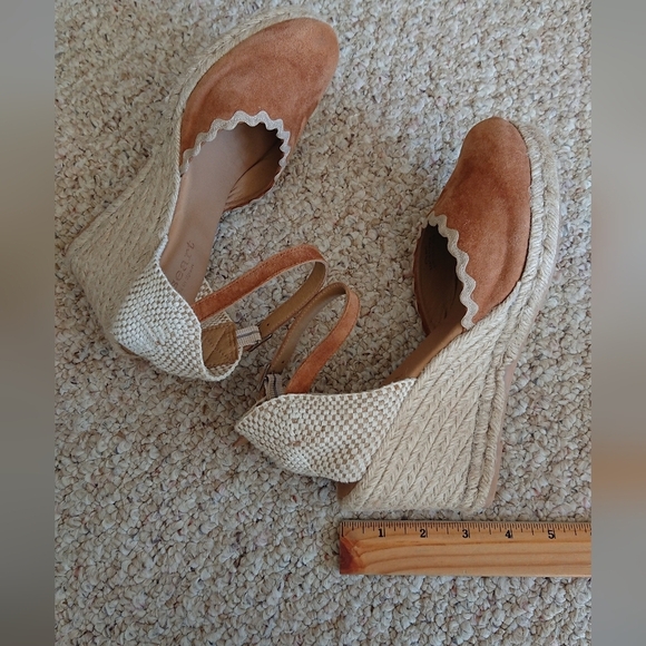 Paseart Spain light brown Espadrille Wedge Sandals size 39.5 - Picture 10 of 15